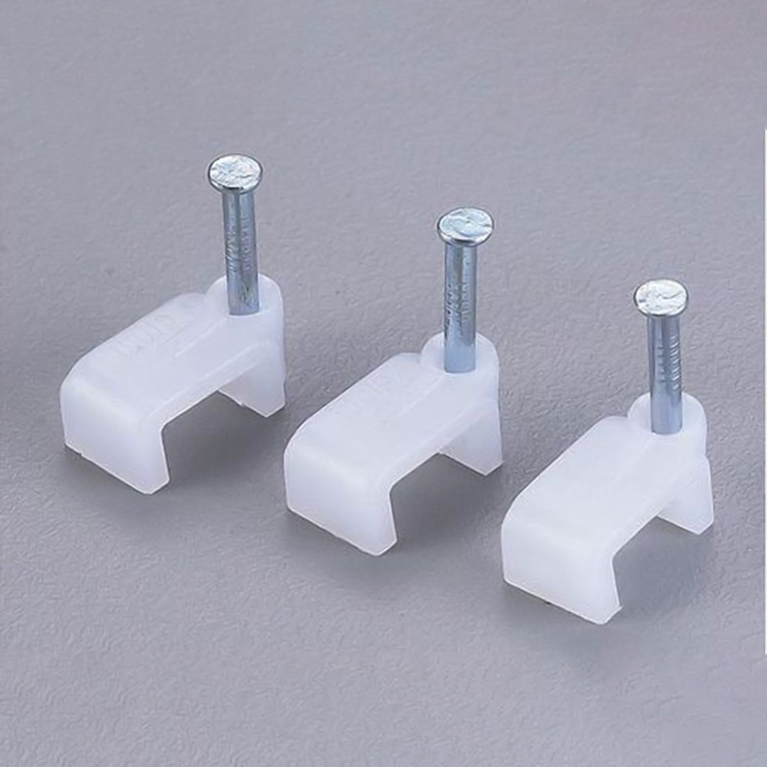 Nail Cable Clips for Wire Management (10mm & 50 Pc) Nail Cable Clips for Wire Management (10mm & 50 Pc)